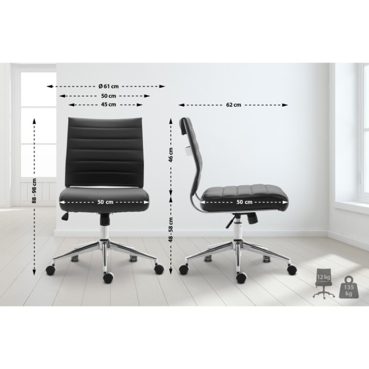 Arbeitshocker Vinton Kunstleder