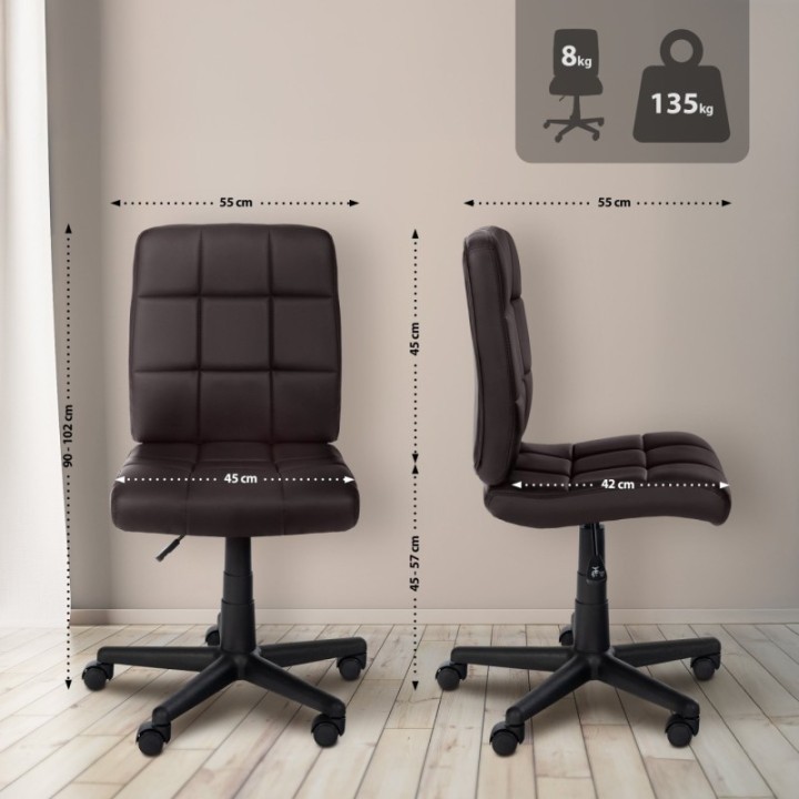 Arbeitshocker Farson Kunstleder