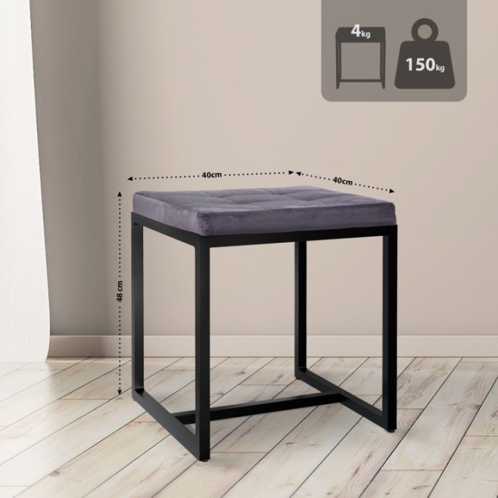 Sitzhocker Barci B Samt