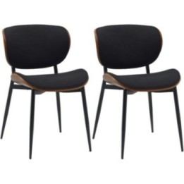 2er Set Esszimmerstuhl Enid Stoff 