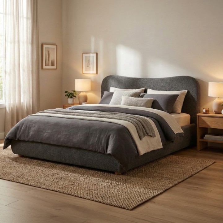 Bett Maido Teddy Stoff 160x200 cm