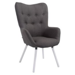 Lounger Aalborg Weiß Stoff