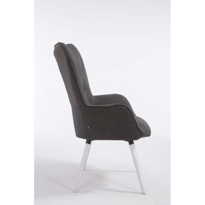 Lounger Aalborg Weiß Stoff