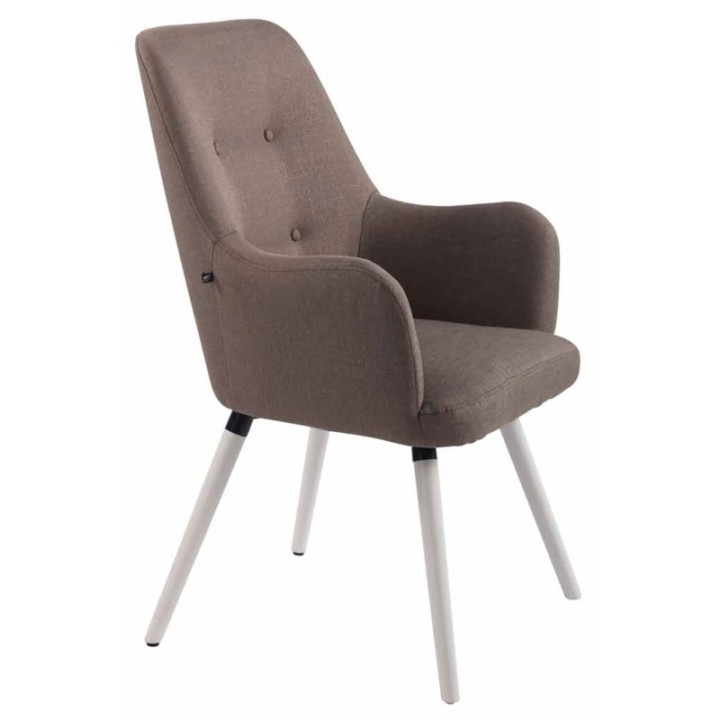 Lounger Aarhus Stoff weiß