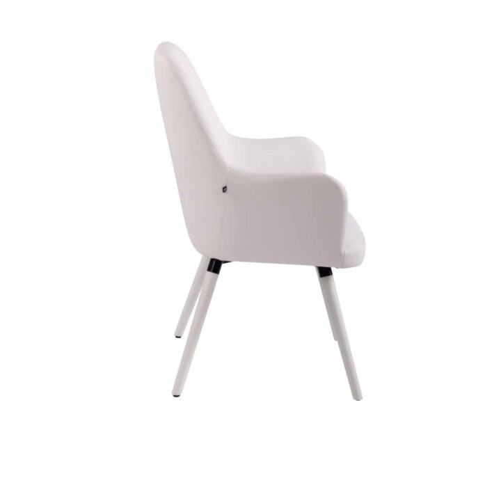 Lounger Aarhus Kunstleder weiß