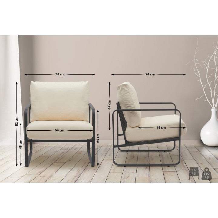 Lounger Manea Kunstleder