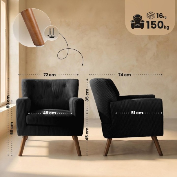 Sessel Kioni Cord