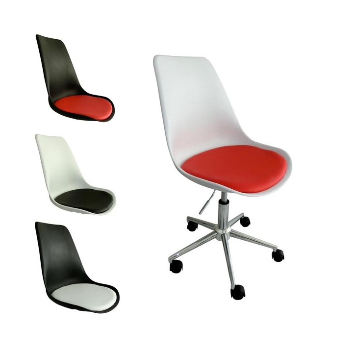 Arbeitshocker Victoria, schwarze Schale /