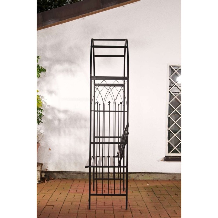 Rosenbogen mit Bank Spring
