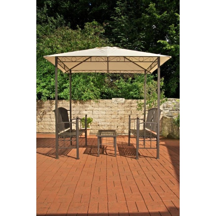 Pavillon mit 2 Bänken + Tisch