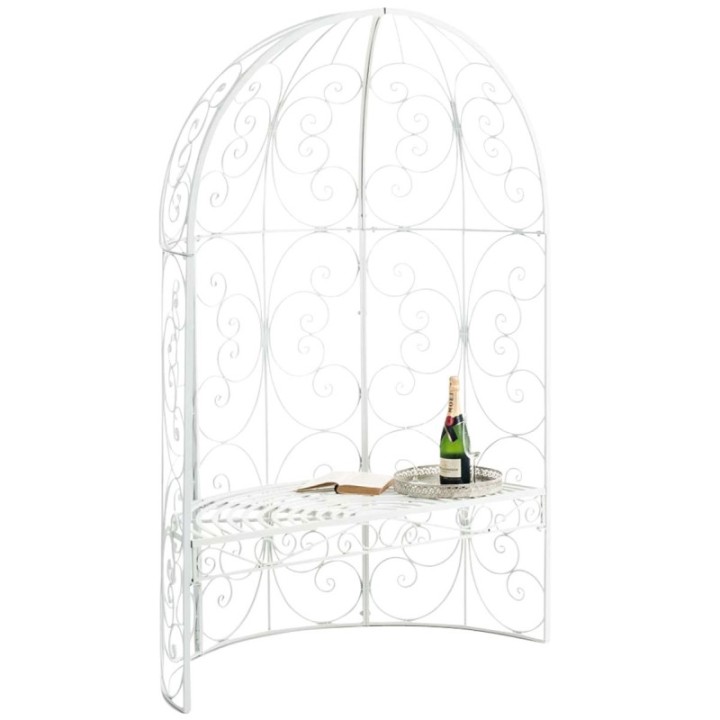 Halbpavillon Rosie mit Sitzbank