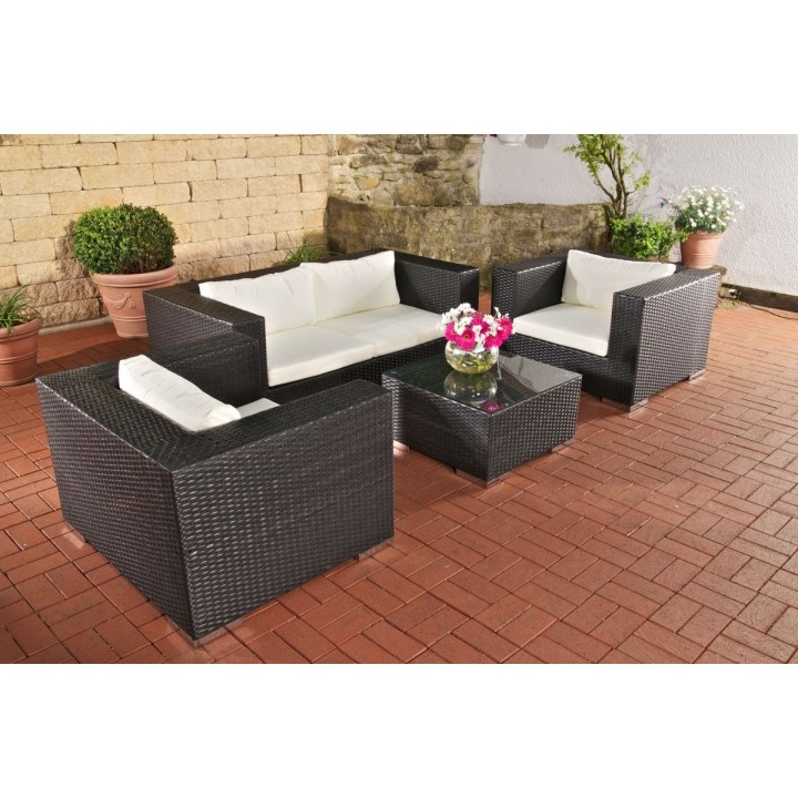 Lucca Creme Gartengarnitur