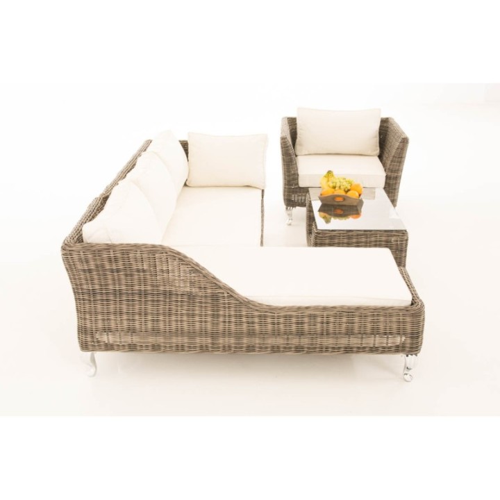 Gartengarnitur Moss Cremeweiss