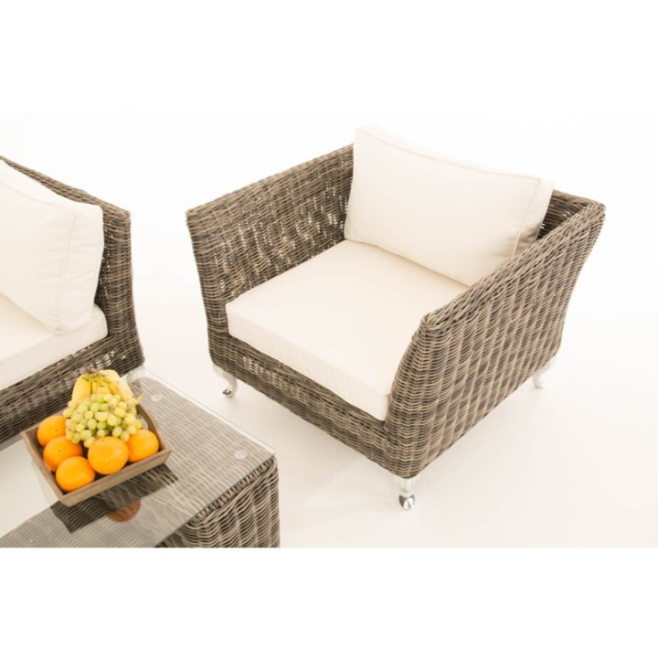 Gartengarnitur Moss Cremeweiss