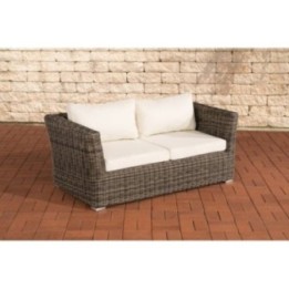 2er Sofa Mandal Cremeweiss
