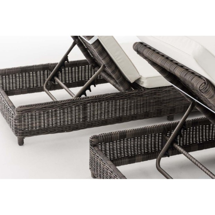 Set Sonnenliegen Burano Cremeweiss