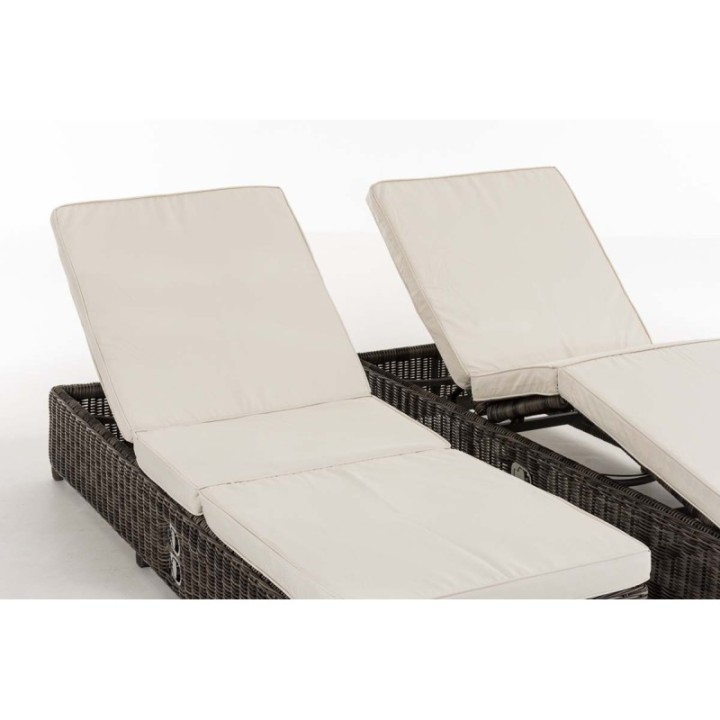 Set Sonnenliegen Imola Cremeweiss