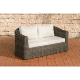 2er-Sofa Bergen Cremeweiss 5mm