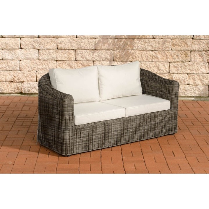2er-Sofa Bergen Cremeweiss 5mm