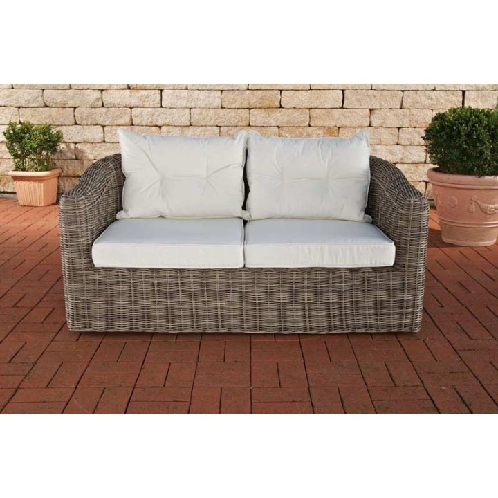 2er-Sofa Bergen Cremeweiss 5mm