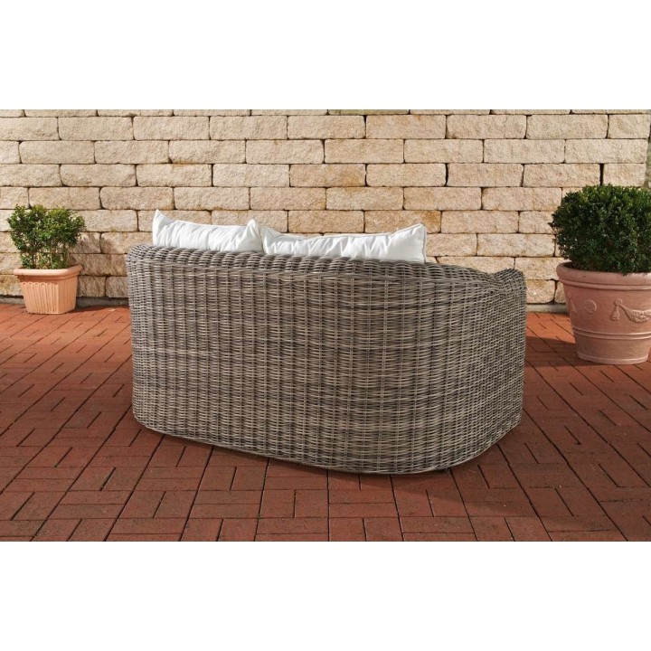2er-Sofa Bergen Cremeweiss 5mm