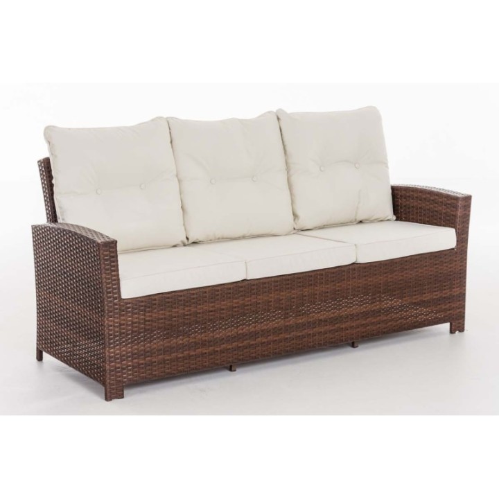 Sofa 3er Fisolo Cremeweiß