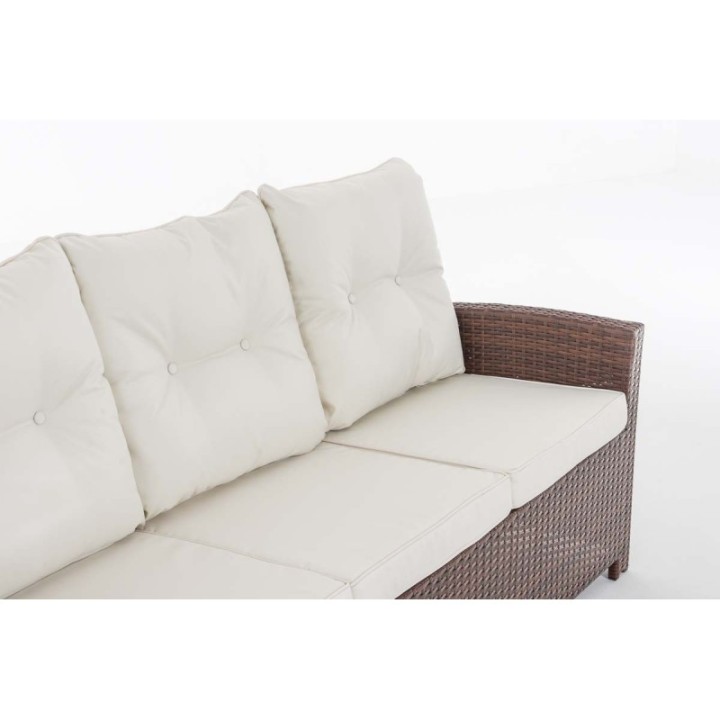 Sofa 3er Fisolo Cremeweiß