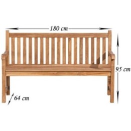 Teakbank Calypso 180 cm