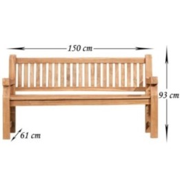 Teakbank Jackson 150 cm