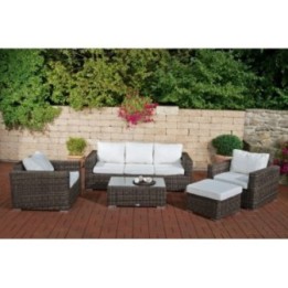 Garnitur Bilbao BIG (mit 3-er Sofa) Cremeweiss