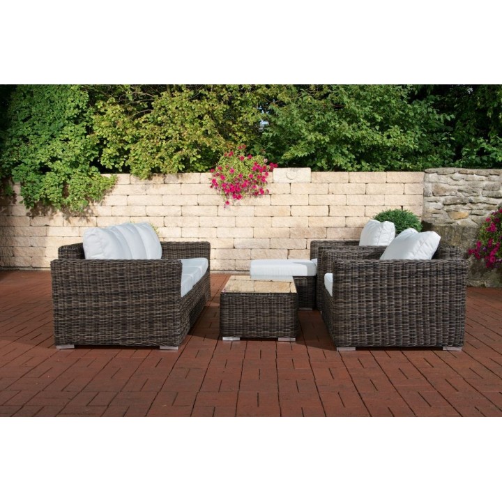 Garnitur Bilbao BIG (mit 3-er Sofa) Cremeweiss