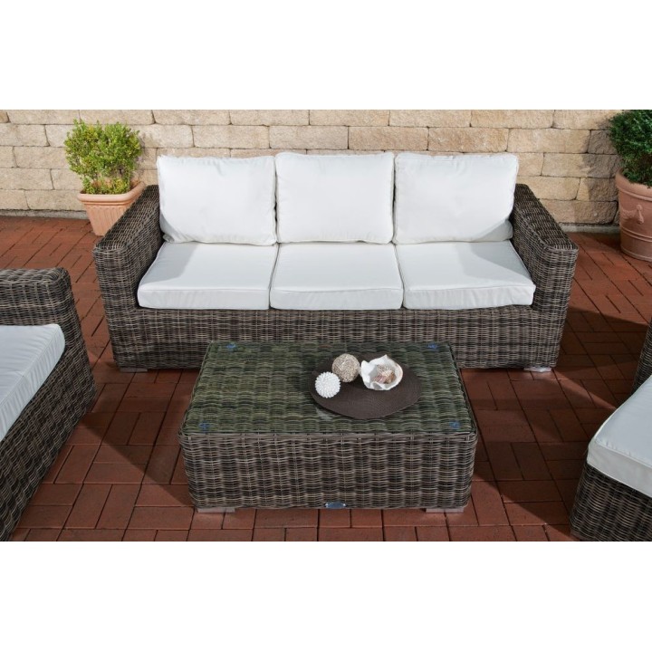 Garnitur Bilbao BIG (mit 3-er Sofa) Cremeweiss