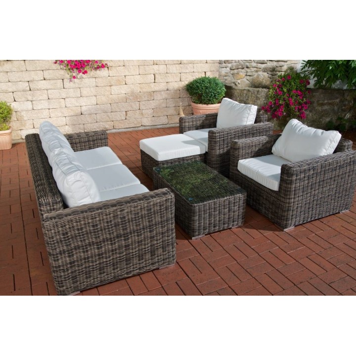 Garnitur Bilbao BIG (mit 3-er Sofa) Cremeweiss