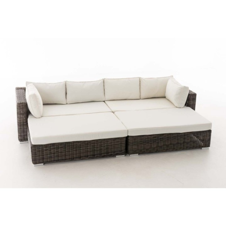 Loungebed Terrassa Cremeweiss