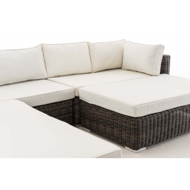 Loungebed Terrassa Cremeweiss