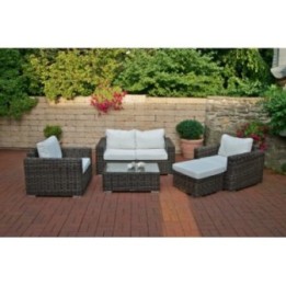 Garnitur Bilbao (mit 2-er Sofa) Cremeweiss