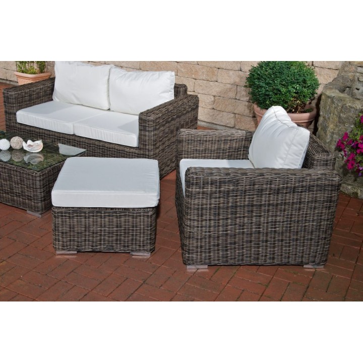 Garnitur Bilbao (mit 2-er Sofa) Cremeweiss