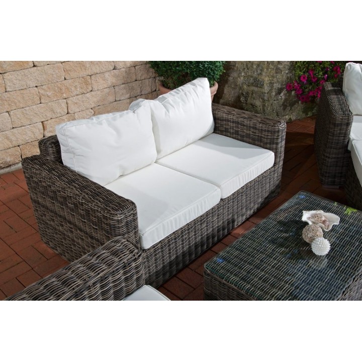 Garnitur Bilbao (mit 2-er Sofa) Cremeweiss