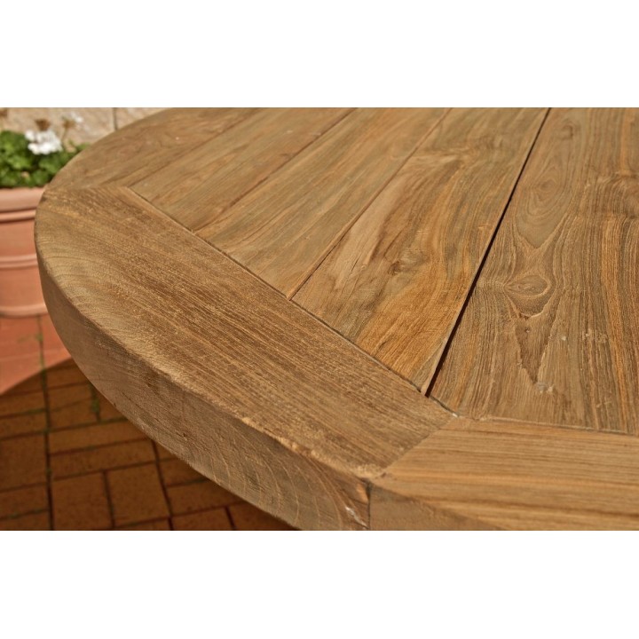 Tisch Bloom rund 150x150x75 outdoor Teak