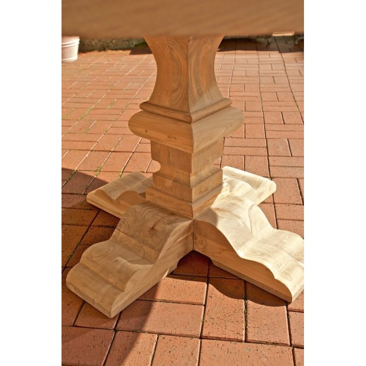 Tisch Bloom rund 150x150x75 outdoor Teak
