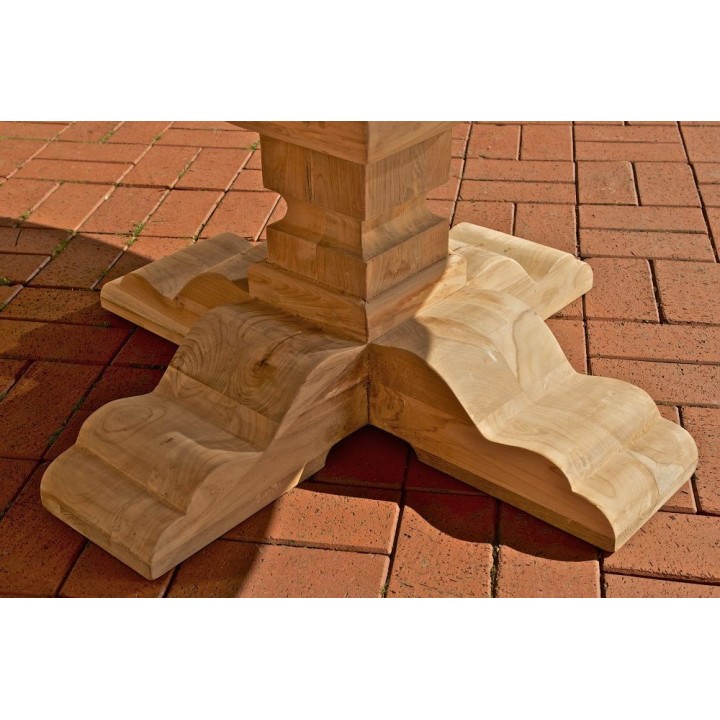 Tisch Bloom rund 150x150x75 outdoor Teak