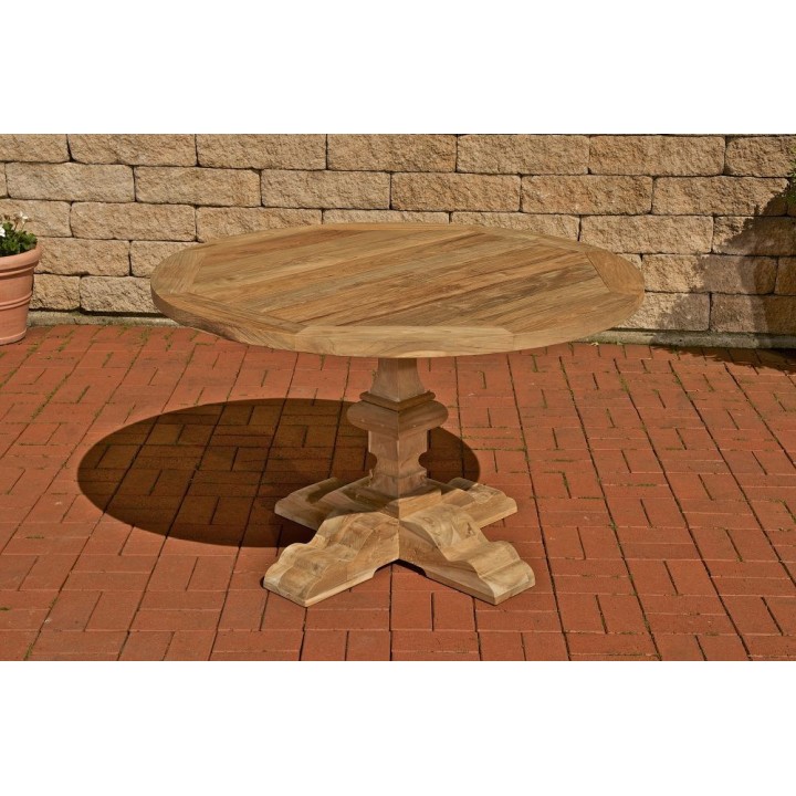 Tisch Bloom/ Espen rund 120x120x75 outdoor Teak