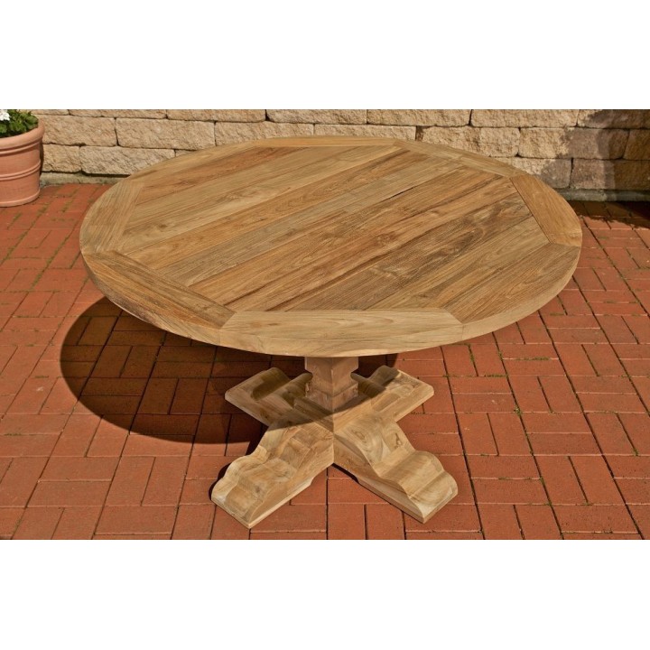 Tisch Bloom/ Espen rund 100x100x75 outdoor Teak