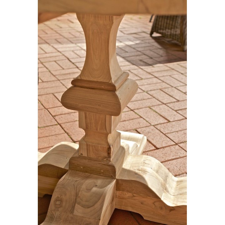 Tisch Bloom/ Espen rund 100x100x75 outdoor Teak