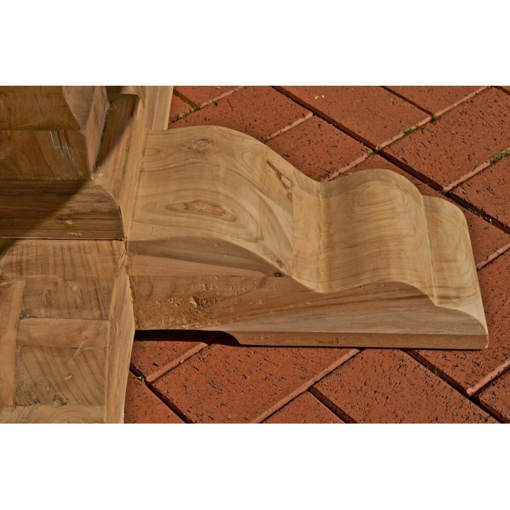 Tisch Bloom/ Espen rund 100x100x75 outdoor Teak