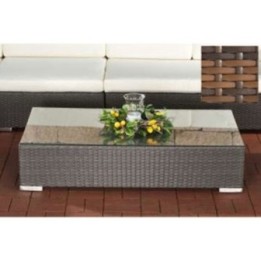 Glastisch Barcelona Flachrattan