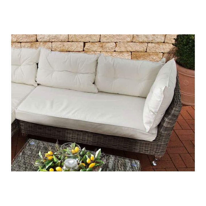 Ecksofa Moss Cremeweiss