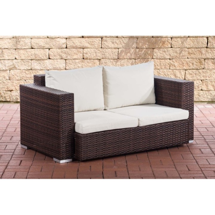 2er Sofa Provence / Sunset Cremeweiß