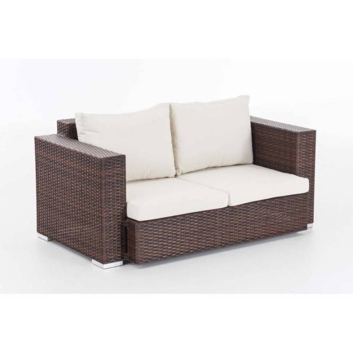 2er Sofa Provence / Sunset Cremeweiß