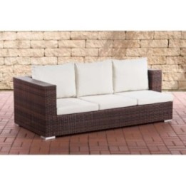 3er Sofa Provence Cremeweiß